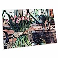 3dRose Phil Perkins - Nature - Still Life Flowers in A Vase - Desk Pad Place Mats (dpd-265158-1)