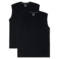 Men's Eversoft Cotton Sleeveless T Shirts, Breathable & Moisture Wicking with Odor Control, Sizes S-4x