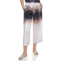 DKNY Women's Wide Leg Cropped Everyday Pant