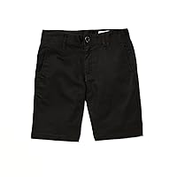 Volcom Frickin Chino Shorts (Big Little Boys Sizes), Black 1, 25