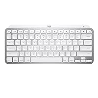 Logitech MX Keys Mini for Mac Minimalist Wireless Illuminated Keyboard, Compact, Bluetooth, Backlit Keys, USB-C, Tactile Typing, Compatible with Apple macOS, iPAd OS, Metal Build (Renewed)