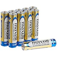 Maxell 723810 Ready-to-go Long Lasting and Reliable Alkaline Battery AAA Cell 10-Pack