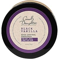 Carol's Daughter Black Vanilla Edge Control for Curly, Wavy or Natural Hair, Clear Edge Smoother for Dry, Dull or Brittle Hair, 2 Oz Carol's Daughter Black Vanilla Edge Control for Curly, Wavy or Natural Hair, Clear Edge Smoother for Dry, Dull or Brittle Hair, 2 Oz