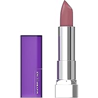 Color Sensational Lipstick, Lip Makeup, Matte Finish, Hydrating Lipstick, Nude, Pink, Red, Plum Lip Color, Mauve It, 0.15 oz; (Packaging May Vary)