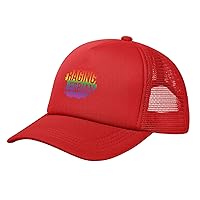LGBT Gay Pride Lesbian Raging Mesh Sunhat Adjustable Baseball Cap Classic Trucker Hat Tennis for Men Women Black