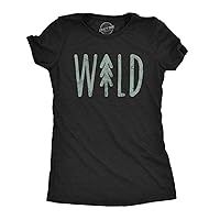 Womens Wild T Shirt Cute Vacation Adventure Camping Hiking Vintage Graphic Tee