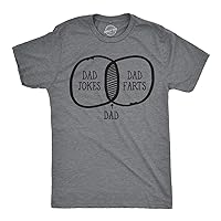Mens Dad Jokes Dad Farts Funny Math Venn Diagram Fathers Day T Shirt