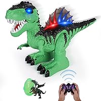 Remote Control Dinosaur Toys for Kids 3 4 5 6 7+, Walking Robot Dinosaur Toy with Lights and Sounds, Electric RC Dinosaur Toy, Dinosaur Robot Toy for Kids Boys Birthday Girls