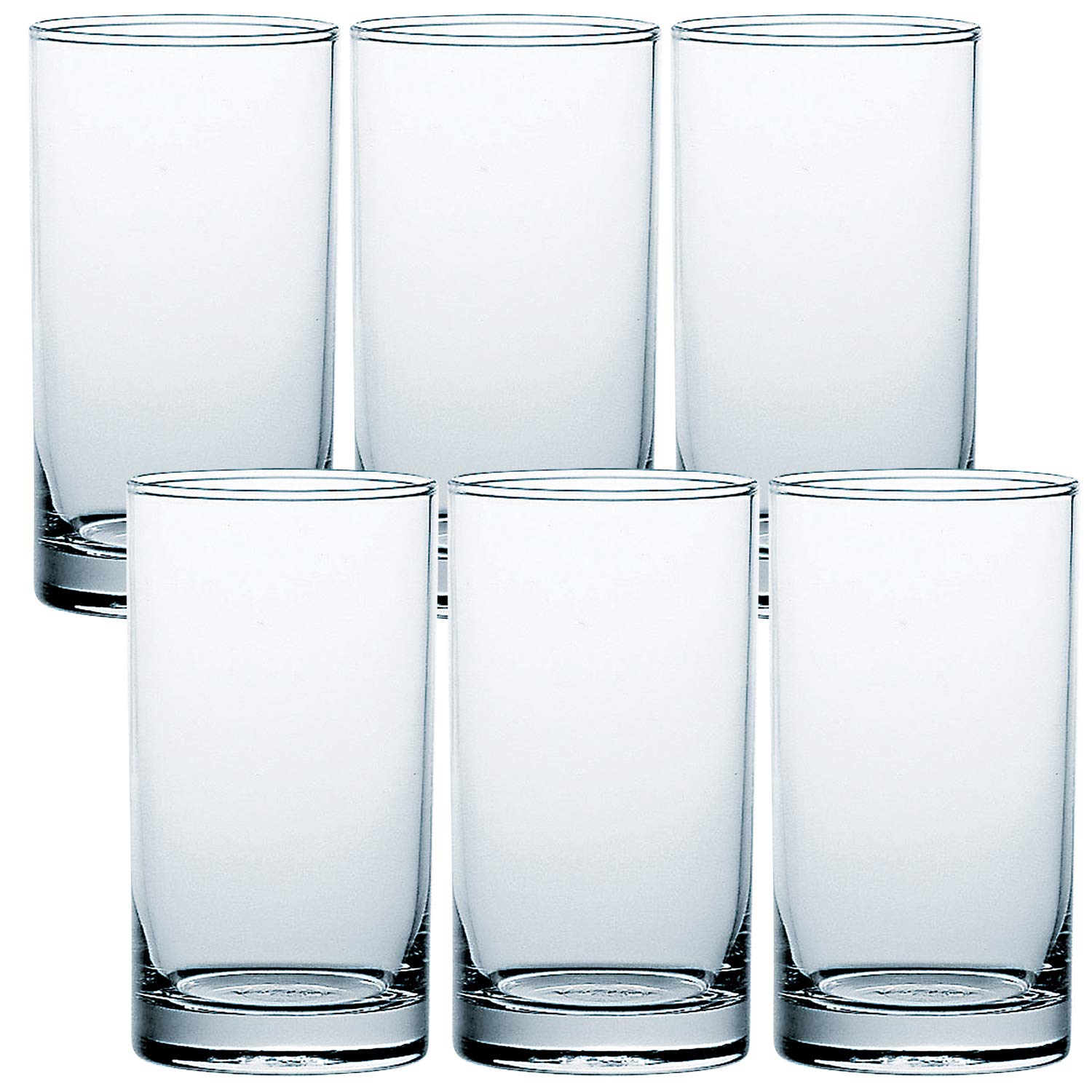東洋佐々木ガラス Toyo Sasaki Glass 05100HS Tumbler Glass, HS Tumbler, 9.8 fl oz (275 ml), Set of 6, Father's Day, Made in Japan, Dishwasher Safe, Shatter-Resistant, Tumbler, Glass, Cup