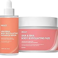 Strawberry Legs Exfoliating Body Serum + Ingrown Hair Pads Bundle | Exfoliating Body Serum and Cotton Pads for KP Bumps, Strawberry Skin, Ingrown Hairs, Butt Acne and Other Body Blemishes