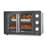 Oster Extra-Large French Door Air Fry Countertop Oven, Silver