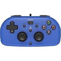 Wired Mini Gamepad for Kids - Playstation 4 Controller - Officially Licensed (Blue) (Renewed)