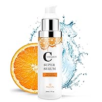 Super Vitamin C Serum for Mature Skin: Hyaluronic Acid and Vitamin E - Anti Aging Serum for Dark Spots, Fine Lines, Wrinkles for Women, Hydrates, Firm, Lift, Smooth, All-in-One Formula 1 fl oz