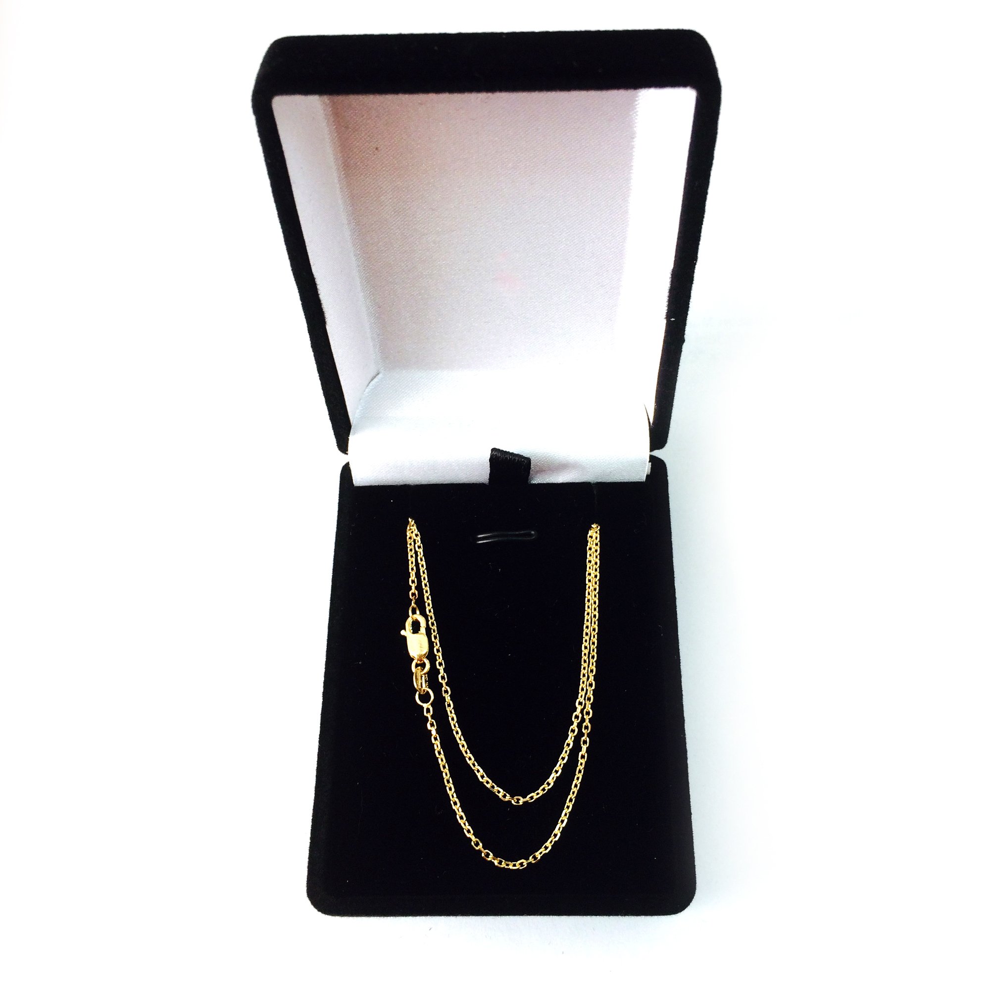 Jewelry Affairs 14k Yellow Gold Cable Link Chain Necklace, 1.4mm