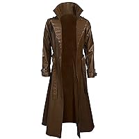 Mens Channing X-Team Apparel - Halloween Cosplay Costume Brown Trench Coat