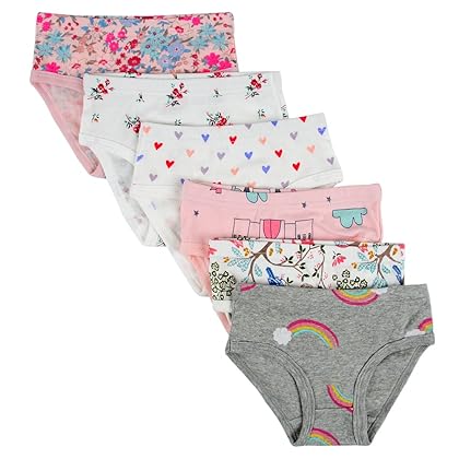 Closecret Kids Series Baby Soft Cotton Panties Little Girls' Assorted Briefs Multipack