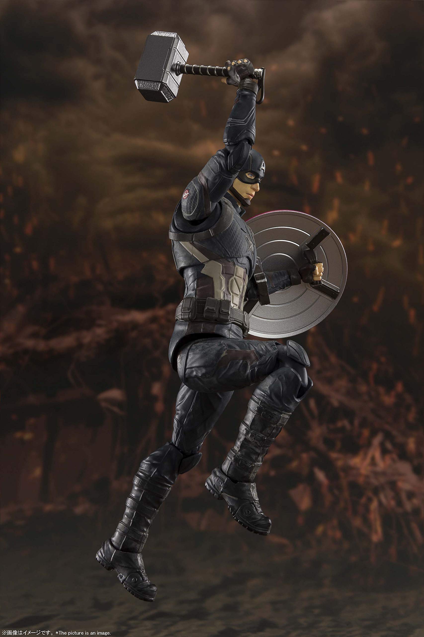 TAMASHII NATIONS S.H. Figuarts Captain America -Final Battle Edition - Avengers: Endgame, Multi, Approx. 150 mm