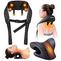 Cozyhealth Neck Massager for Neck and Shoulder with Heat Neck Stretcher for Neck Pain Relief