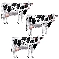 Beistle Set of 3 Jointed Cow Photo Prop Backdrops, 35