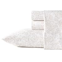 Stone Cottage - Twin Sheets, Cotton Percale Bedding Set, Crisp & Cool Home Decor (Mae, Twin)