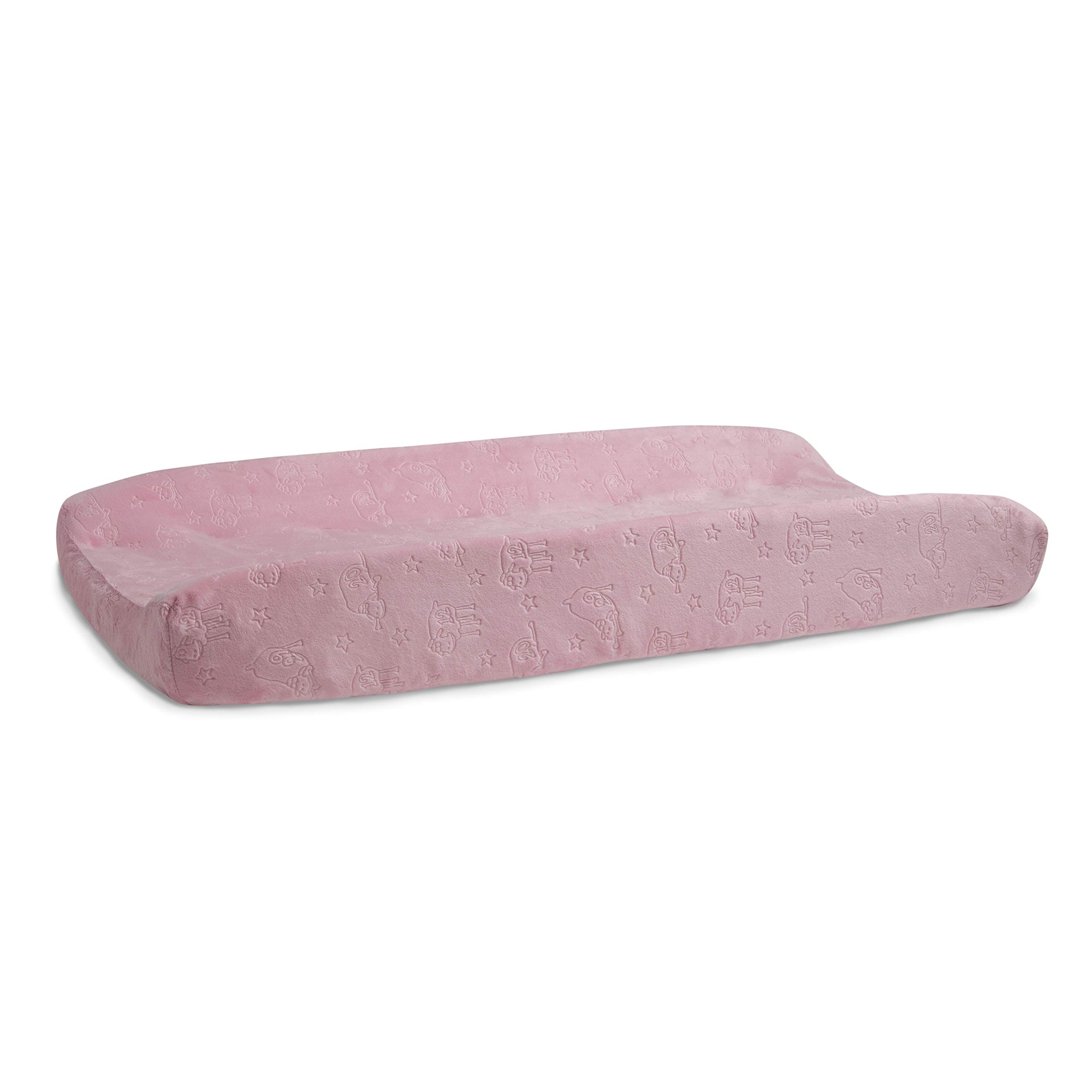 Serta Perfect Sleeper Contoured Changing Pad with Plush Cover, Pink