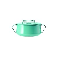 DANSK 833297 Koben Style Double Handed Pot, 7.1 inches (18 cm), 2.2 L., Induction Compatible, Turquoise/Teal, Oven Safe, Enameled