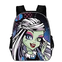 Monster High Large Capacity Canvas Daypack-Lightweight Book Bag Waterproof Backpack for Travel