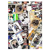 100 Hockey Card Hot Pack Box with 1 Authentic Autograph, Jersey, or Relic Cards in Every Box - Can Include Rookies, Stars, All-Stars, and Hall of Famers- Comes in Plain Card Box