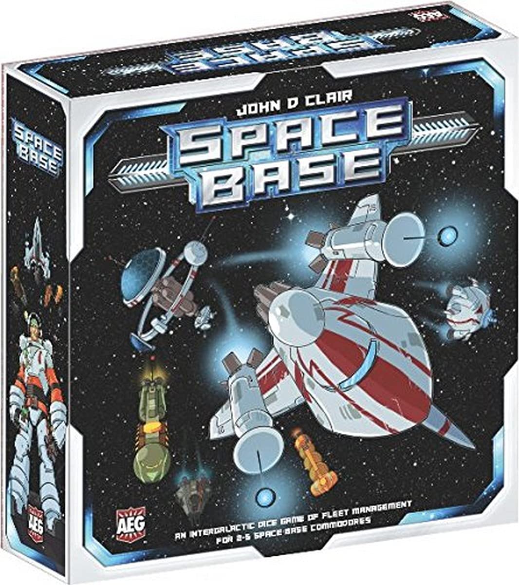 Alderac Entertainment Group (AEG) Space Base - Board Game, Dice Game, Build the Best Galactic Port, Heavy Interaction, 2 to 5 Players, 60 Minute Play Time, for Ages 14 and Up