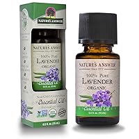 Nature's Answer 100% Pure Organic Essential Oil, Lavender, 0.50 oz