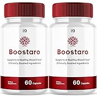 (2 Pack) Boostaro Pills Advanced Formula Supplement - Healthy Blood Flow Capsules, Maximum Strength Support, 60 Day Supply Boostaro All Natural Support Formula Supplement Pills Capsules (120 Capsules)