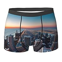 Cute Dragonfly pattern Ultimate Comfort Men's Boxer Briefs â€“ Stretch Cotton Underwear for Daily Wear and Sports