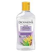 Dickinson's Micellar Cleansing Witch Hazel, An All-in-1 Makeup Remover, Pore Refiner, Skin Cleanser and Toner; Alcohol Free with Aloe, for Sensitive Skin, 16oz