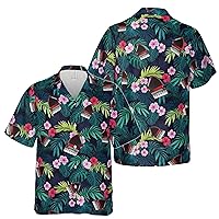 Funny Accordion Tropical Jungles Hawaiian Shirt S-5XL