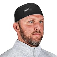 Ergodyne Chill Its 6630 Skull Cap, Lined with Terry Cloth Sweatband, Sweat Wicking