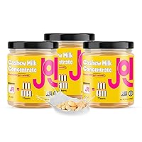 Unsweetened Almond Cashew Concentrate Bundle by JOI - 3-Pack x 27 Servings - Vegan, Kosher, Shelf-Stable, Keto-Friendly, and Gluten-Free