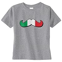 Threadrock Unisex Baby Italian Flag Mustache Infant T-Shirt