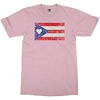 Threadrock Kids Puerto Rico Flag with Heart Youth T-Shirt