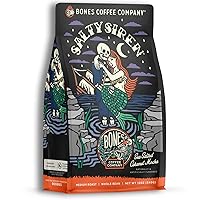 Bones Coffee Company Salty Siren Whole Coffee Beans Caramel Chocolate Flavor | 12 oz Flavored Coffee Gifts Low Acid Medium Roast Gourmet Coffee Beverages (Whole Bean)