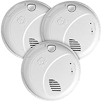 First Alert Interconnect Hardwire Smoke Alarm with Battery Backup & Voice Alerts, 3-Pack