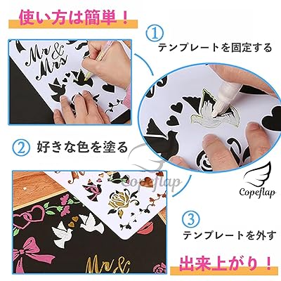 Mua Copeflap Stencil Sheets 12 Pack Stencil Planner Template Stencil Plate  Alphabet Numbers Letters Drawing (Floral Pattern) trên  Nhật chính  hãng 2023