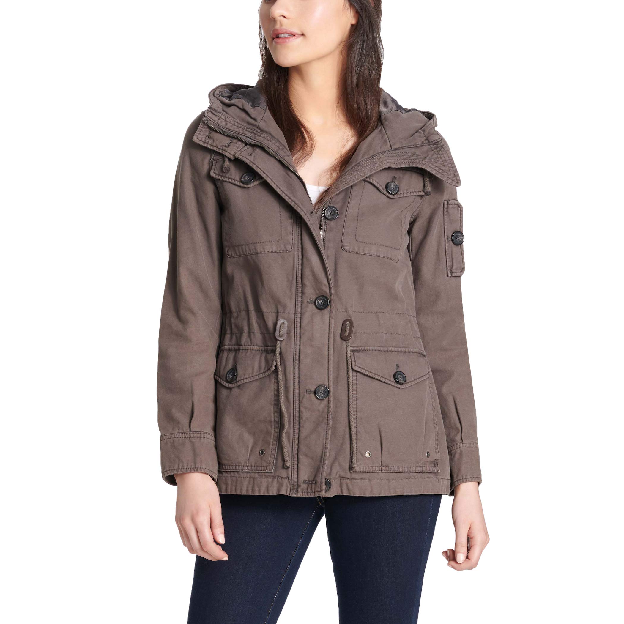 Levi's Women's Cotton Four Pocket Hooded Field Jacket (Standard & Plus Sizes)