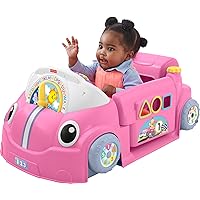 Fisher-Price Laugh & Learn Baby Activity Center, Crawl Around Car, Interactive Playset with Smart Stages for Infants & Toddlers, Pink (Amazon Exclusive)