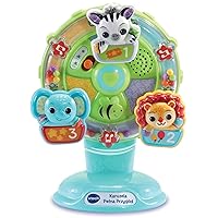 Vtech Club, Adventure Carousel - Educational Electronic Toy, Stable Suction Cup, Animal Buttons for Learning Digits and Colors, Interactive Toy for Children from 6 Months