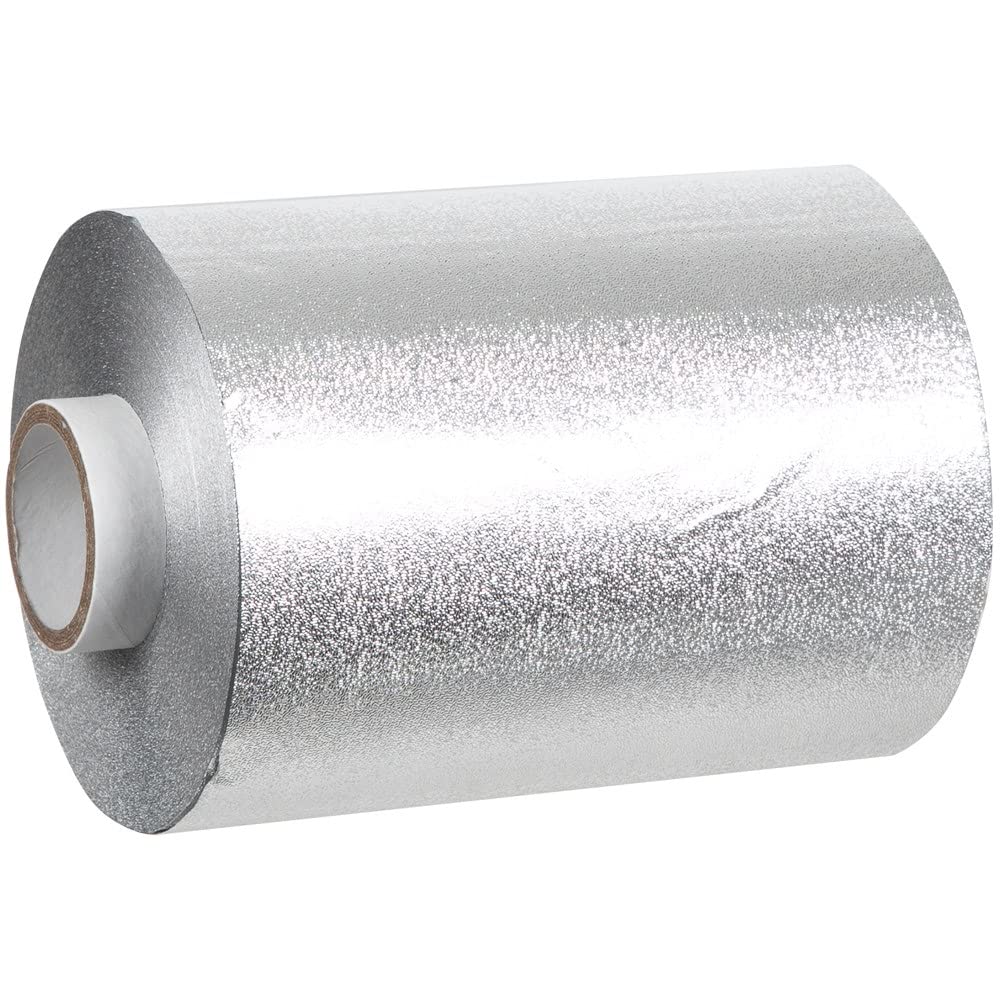 ForPro Expert Embossed Aluminum Foil Roll, 320 Ft Hair Foils for Color Application and Highlighting Services, Silver, Medium, 5