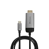 Verbatim USB-C to HDMI 4K Adapter for Laptops and MacBooks, Male-to-Male, 1.5m