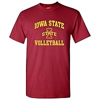 NCAA Arch Logo Volleyball, Team Color T Shirt, College, University