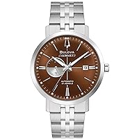 Bulova Men's Vintage Aerojet 4-Hand Automatic Watch, Open Aperture, Hack Feature, 24 Hour Time, Calendar Date, Double Curved Mineral Crystal, Luminous Hands, 41mm