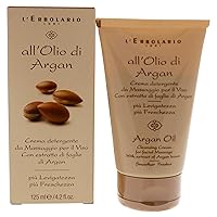 L'Erbolario Argan Oil Cleansing Cream - With Extract Of Argan Leaves For All Skin Types - Perfect For Make-Up Removal - Leaves Your Skin Fresh, Radiant And Incredibly Soft - 4.2 Oz Cleanser