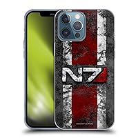 Officially Licensed EA Bioware Mass Effect N7 Logo Distressed 1 Graphics Soft Gel Case Compatible with Apple iPhone 13 Pro Max
